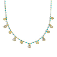 Beautiful Waterdrop CZ 925 Sterling Silver Blue Enamel Necklace