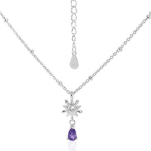 Elegant Five-Pointed Star Snowflake CZ Necklace for Women