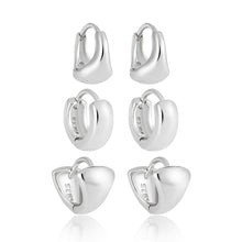 Geometry Minimalism Mini Circles 925 Sterling Silver Hoop Earring - Single