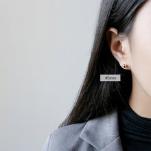 Smooth Round Bead 925 Sterling Silver Stud Earrings