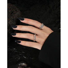 Adjustable Hollow Twisted 925 Sterling Silver Ring