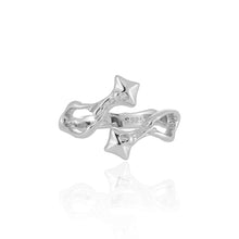 Adjustable CZ Star 925 Sterling Silver Ring