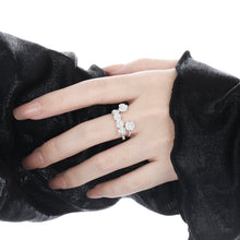 Adjustable 925 Sterling Silver Rose Flower Ring