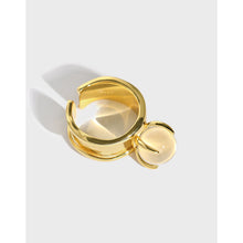 Adjustable 925 Sterling Silver Natural Crystal Ball Ring