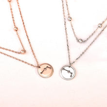 Party Double Beads Constellation Necklace - 925 Sterling Silver