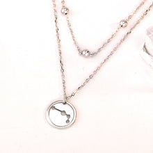 Party Double Beads Constellation Necklace - 925 Sterling Silver