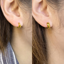 Geometry Minimalism Mini Circles 925 Sterling Silver Hoop Earring (Single)