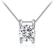 Classic Round CZ 925 Sterling Silver Pendant