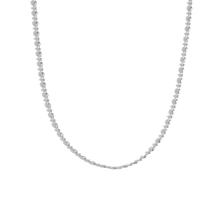 Holiday Oval Beads Geometry 925 Sterling Silver Choker Necklace