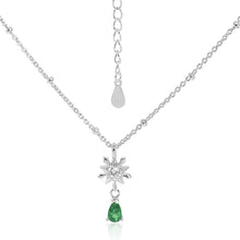 Elegant Five-Pointed Star Snowflake CZ Necklace for Women