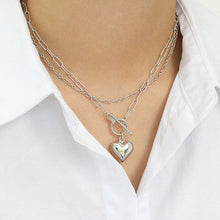 Women's Simple Love Heart 925 Sterling Silver Necklace