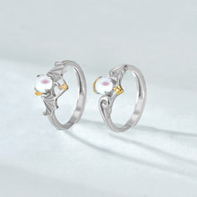 Modern Angels & Devils Created Opal 925 Sterling Silver Adjustable Ring