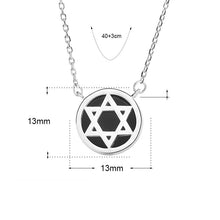 Party Black Natural Agate & Mother of Shell Star Necklace