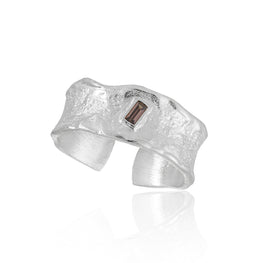 Fashion Irregular Wave Mini Baguette Ring in 925 Sterling Silver