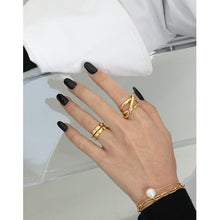 Double Layer Wheel Gear 925 Sterling Silver Adjustable Ring