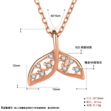 Girls' 925 Sterling Silver Fish Tail Necklace with CZ