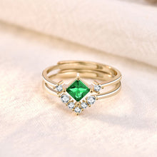 Elegant Geometry CZ Rhombus V Shape 925 Sterling Silver Ring