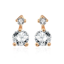 Classic Round CZ Stud Earrings in 925 Sterling Silver