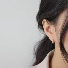 Modern 925 Sterling Silver Hoop Earrings