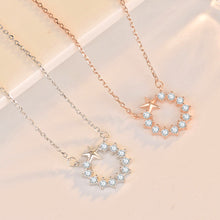 Starlit Elegance 925 Sterling Silver CZ Garland Necklace