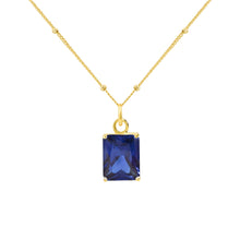 Geometry Fading Color CZ 925 Sterling Silver Necklace
