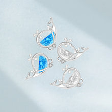 Cute CZ Whale Fish 925 Sterling Silver Stud Earrings