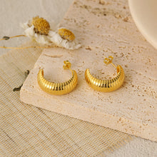 Hot C Shape 925 Sterling Silver Hoop Earrings