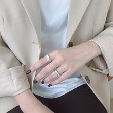 Modern Girl's Adjustable 925 Sterling Silver Ring