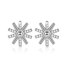 Trendy Sunflower 925 Sterling Silver Stud Earrings