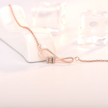 Honey Moon Infinite Love CZ Circles Necklace