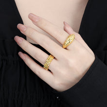 Modern Adjustable 925 Sterling Silver Irregular Surface Ring