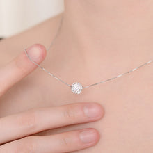 Trendy 925 Sterling Silver Lucky Necklace with Spherical Pendant