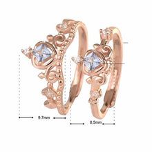 Elegant Square CZ Crown Necklace in 925 Sterling Silver