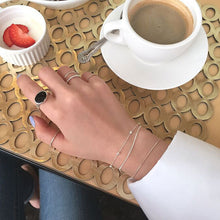 Personalized S925 Silver Bead Chain Double-Layer Bracelet