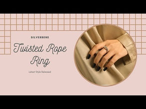 Twisted Rope 925 Sterling Silver Adjustable Ring