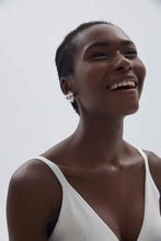 Chunky Geometric Triangle Stud Earrings in S999 Sterling Silver