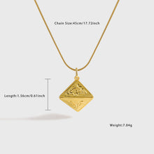 Bold 999 Pure Silver Triangular Cone Necklace