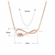 Honey Moon Infinite Love CZ Circles Necklace