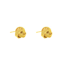 Stylish Hemp Rope 925 Sterling Silver Stud Earrings