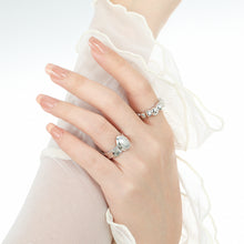 Women’s Adjustable 925 Sterling Silver Geometric Oval Ring