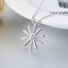 Simple Sun Flower Micro Setting Necklace in 925 Sterling Silver