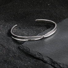 Girl's Fashion Knot 925 Sterling Silver Open Bangle