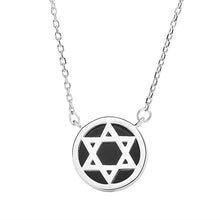 Party Black Natural Agate & Mother of Shell Star Necklace