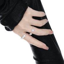 Adjustable 925 Sterling Silver Rose Flower Ring