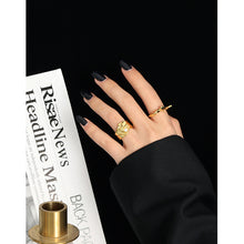 CZ Flowing River 925 Sterling Silver Adjustable Ring