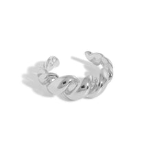 Twisted Rope 925 Sterling Silver Adjustable Ring