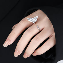 Girl Gift Mermaid Tail 925 Sterling Silver Adjustable Ring