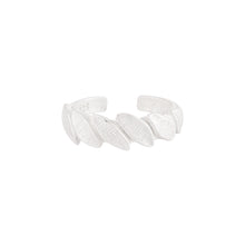 Party Irregular Leaves 925 Sterling Silver Adjustable Ring