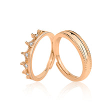 CZ Crown 925 Sterling Silver Adjustable Promise Ring