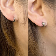 Geometry Minimalism Mini Circles 925 Sterling Silver Hoop Earring (Single)